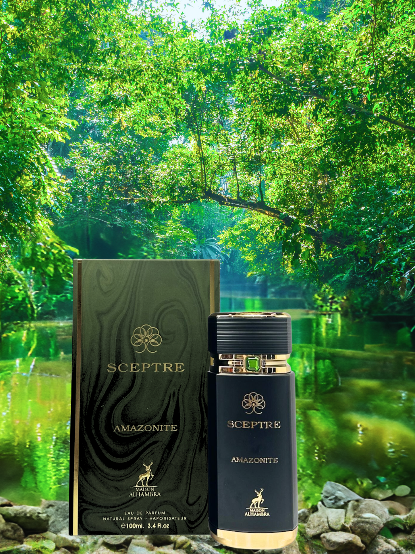 Sceptre Amazonite by Maison Alhambra 100 ml 3.4 oz Eau De Parfum (Inspired by Bvlgari Le Gemme Falkar)