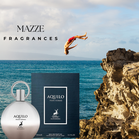 Aquilo Pour Homme By Maison Alhambra 100 ml 3.4 oz Eau De Parfum (Inspired By Aqva Pour Homme Bvlgari)