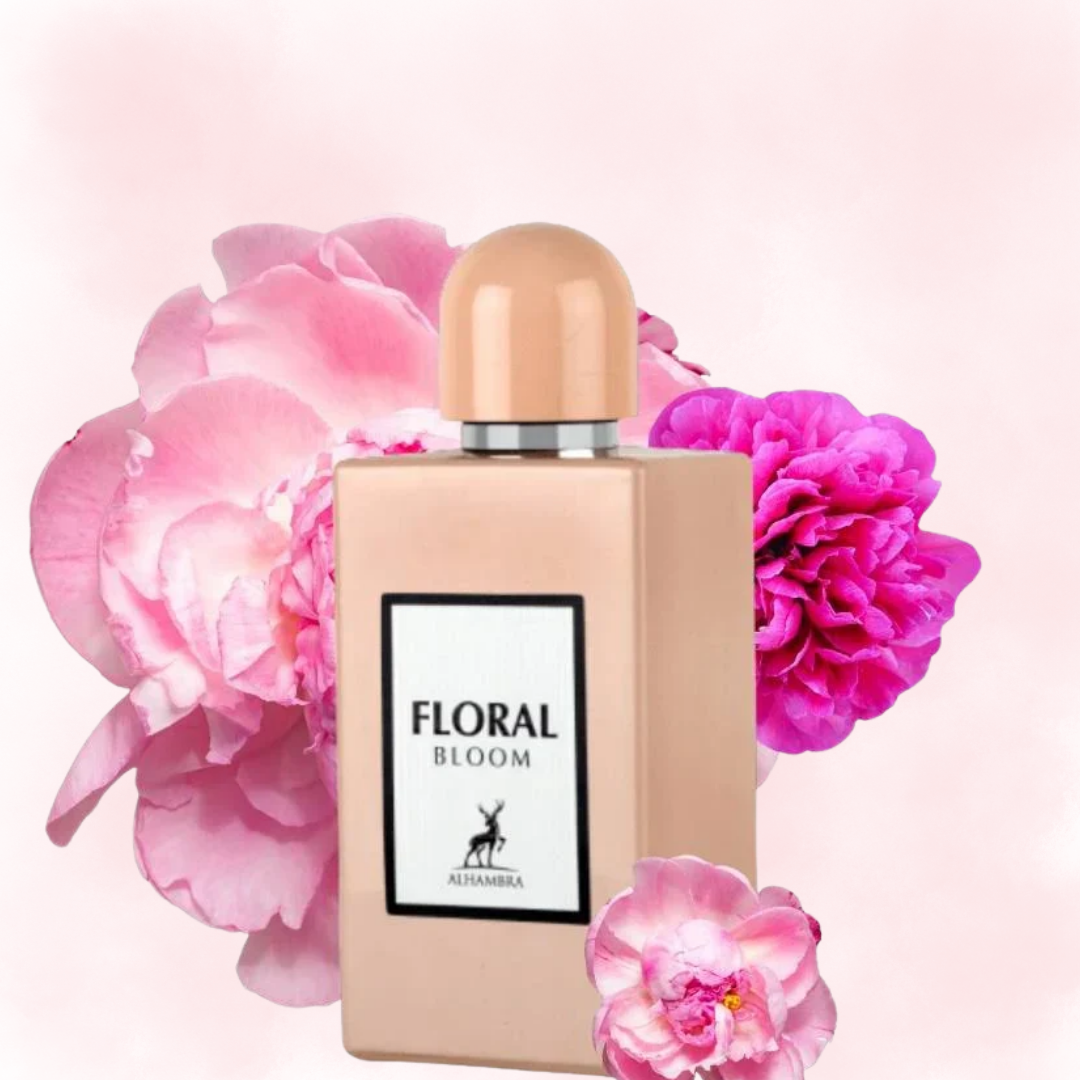 Floral Bloom Eau De Parfum by Maison Alhambra 100 ml 3.4 oz (Inspired By Gucci Bloom)