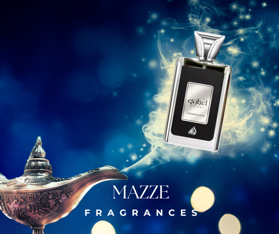Ejaazi Intensive Silver Eau De Parfum By Lattafa 100 ml 3.4 oz (Inspired by Yves Saint Laurent La Nuit De L'Homme Bleu Electrique)