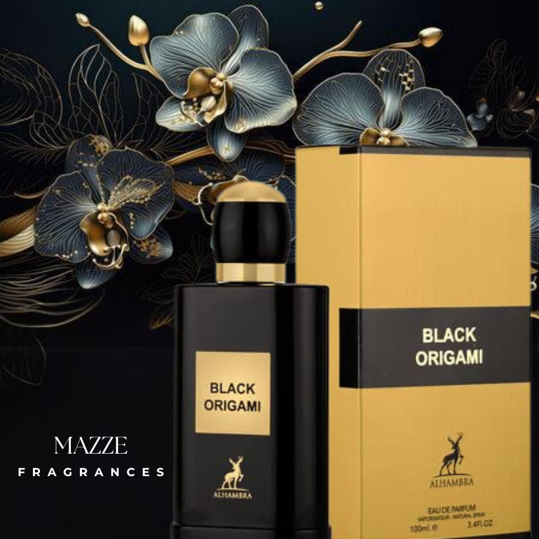 Black Origami By Maison Alhambra 100 ml 3.4 oz Eau De Parfum (Inspired By Black Orchid Tom Ford)