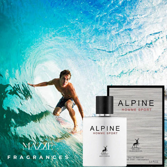 Alpine Homme Sport By Maison Alhambra 3.4 oz 100 ml Eau De Parfum (Inspired by Allure Homme Sport Chanel)