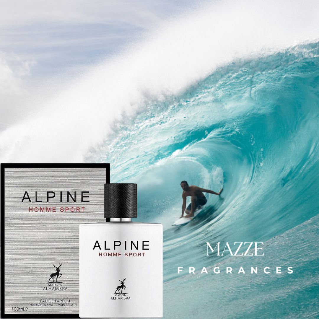 Alpine Homme Sport By Maison Alhambra 3.4 oz 100 ml Eau De Parfum (Inspired by Allure Homme Sport Chanel)