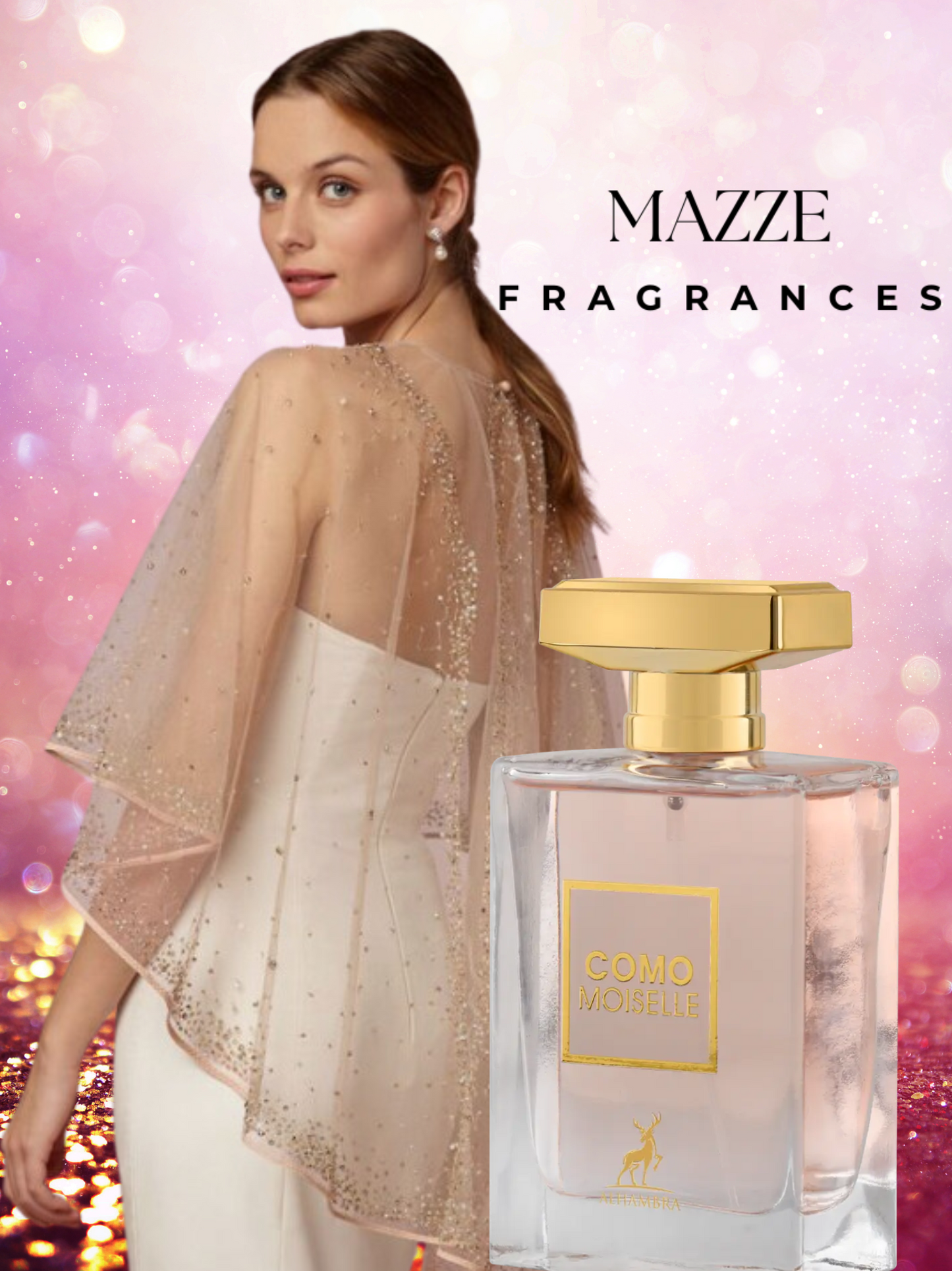 Como Moiselle by Maison Alhambra 100 ml 3.4 oz Eau De Parfum (Inspired by Coco Mademoiselle Chanel)