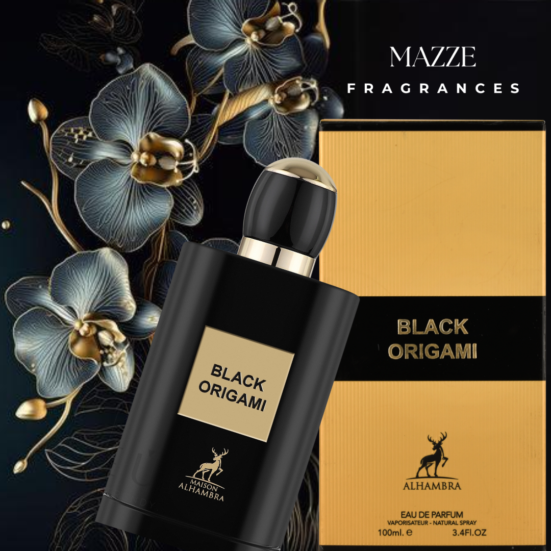 Black Origami By Maison Alhambra 100 ml 3.4 oz Eau De Parfum (Inspired By Black Orchid Tom Ford)