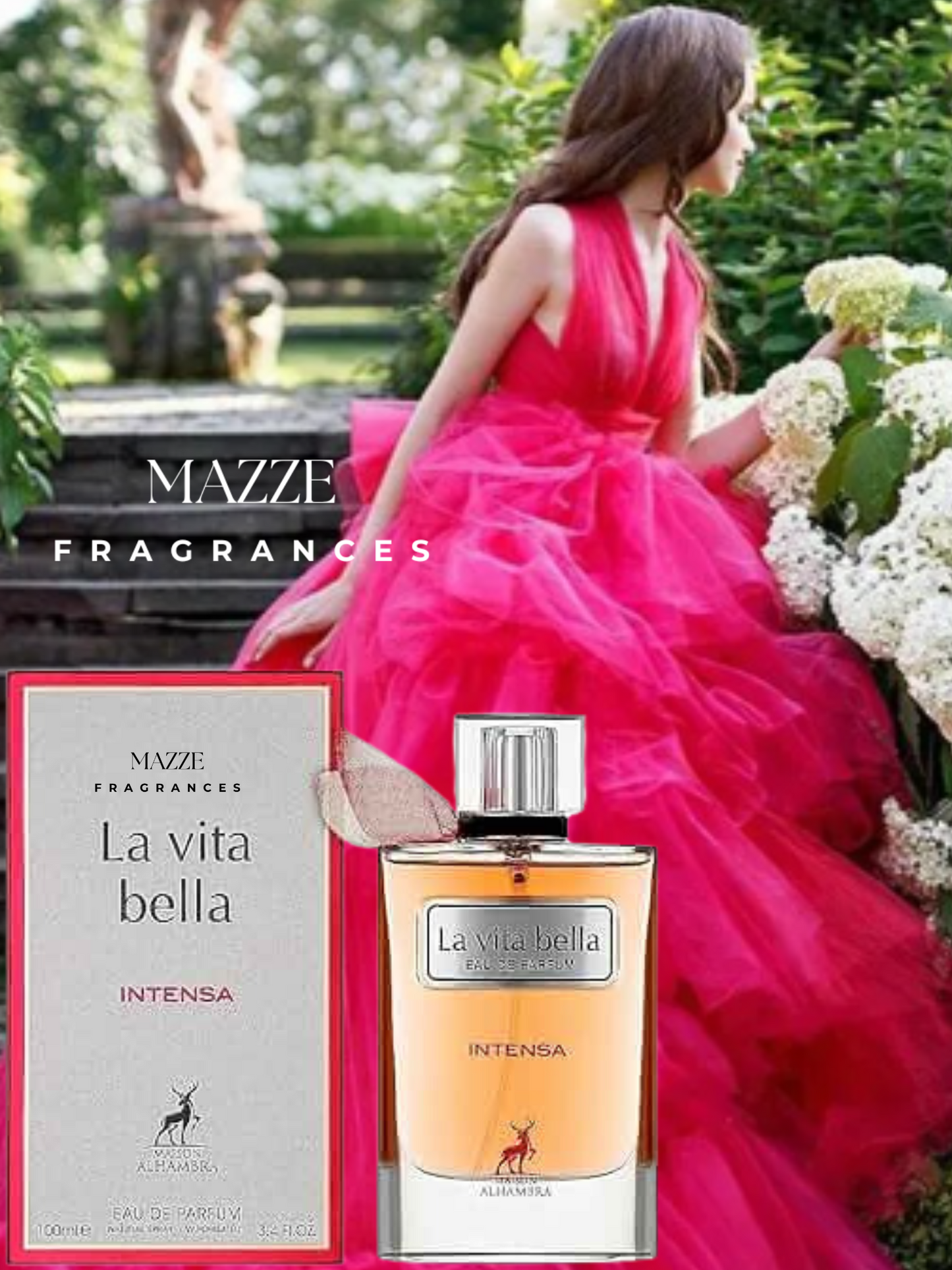 La Vita Bella Intensa by Maison Alhambra 3.4 oz 100 ml Eau De Parfum (Inspired by Lancome La Vie Est Belle Intense)
