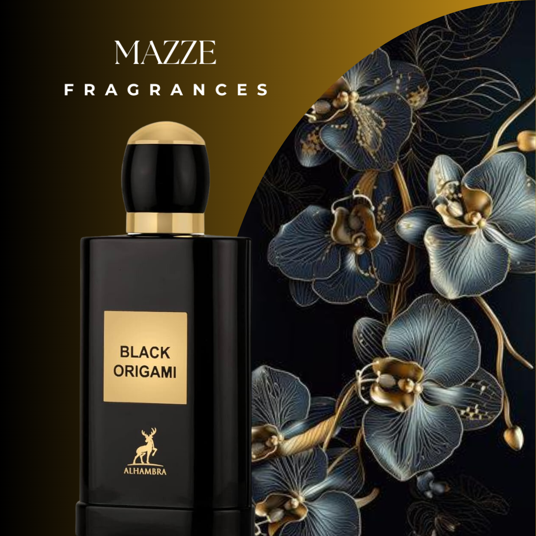 Black Origami By Maison Alhambra 100 ml 3.4 oz Eau De Parfum (Inspired By Black Orchid Tom Ford)