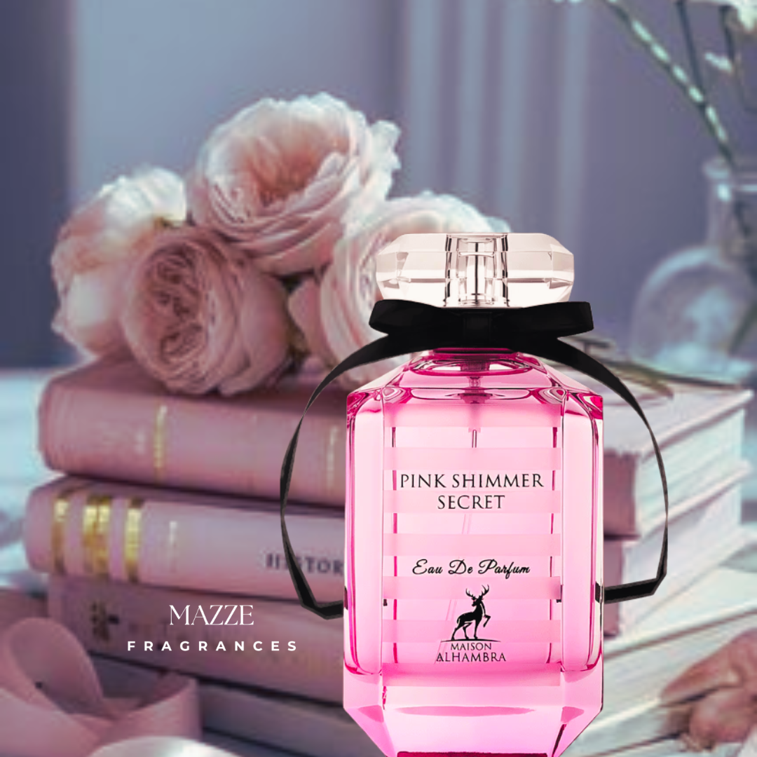PINK SHIMMER SECRET EAU DE PARFUM 100 ml 3.4 oz BY MAISON ALHAMBRA (INSPIRED BY VICTORIA'S SECRET BOMBSHELL)