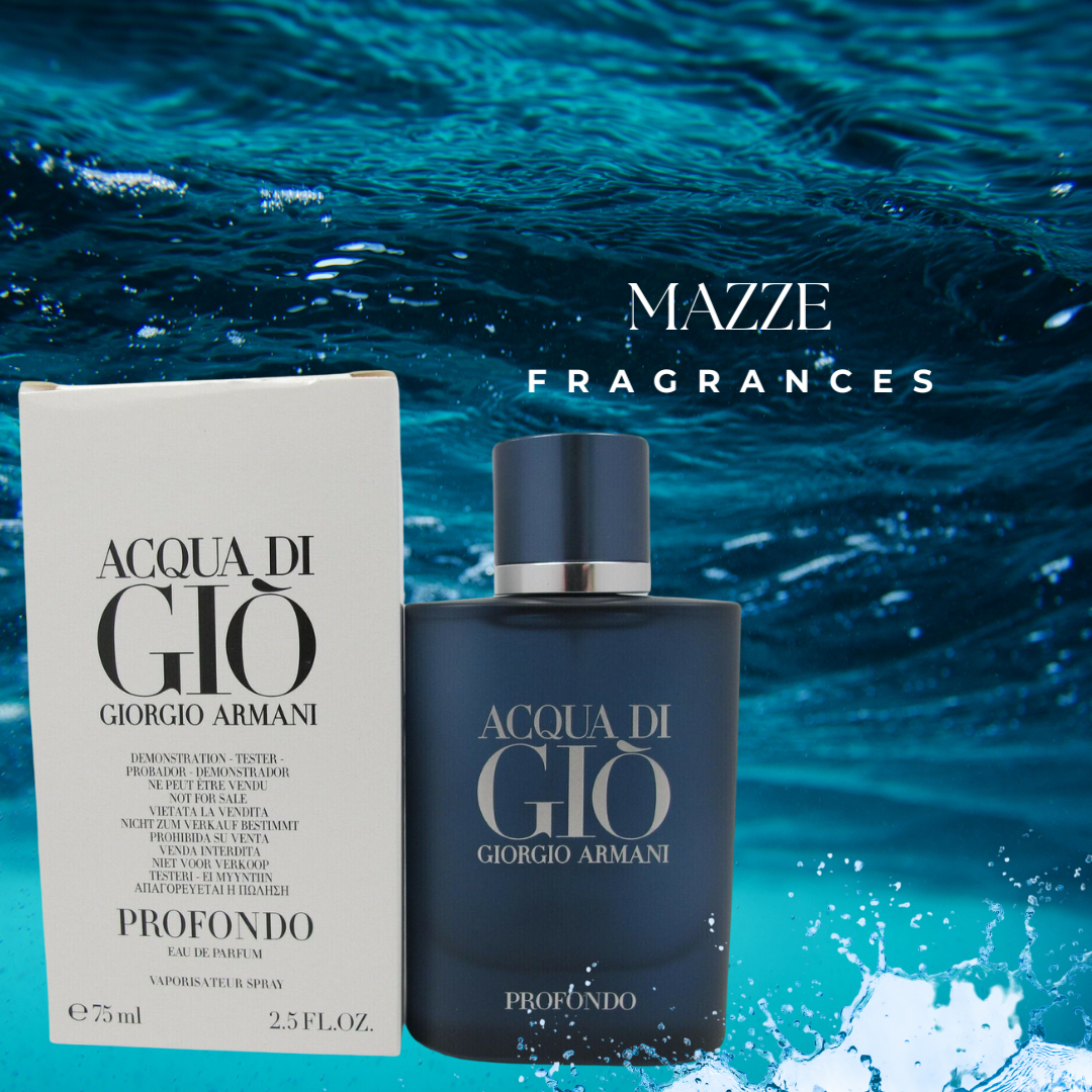 Acqua Di Gio Profondo 2.5 oz 75 ml Eau De Parfum by Giorgio Armani #TESTER #