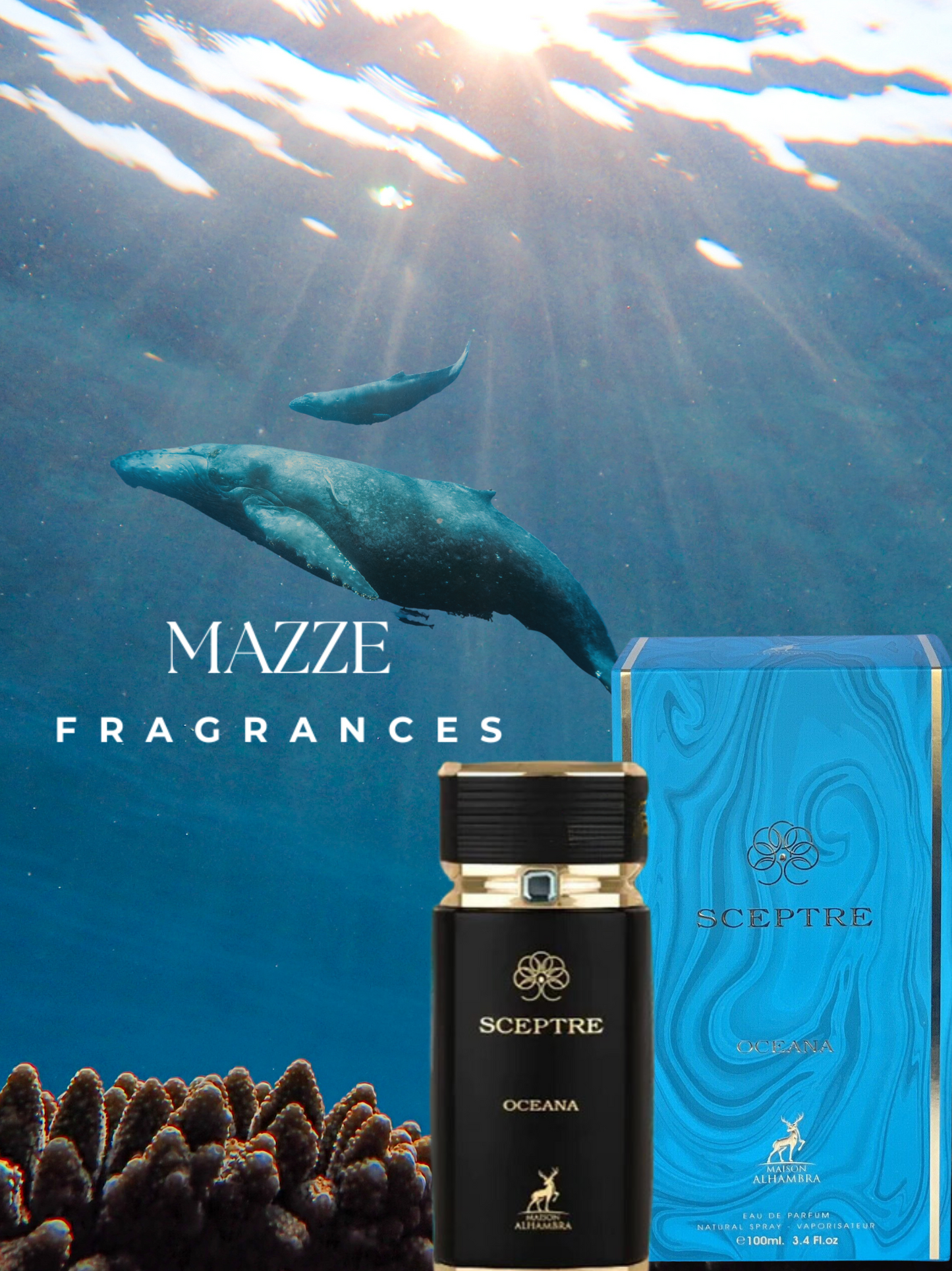 Sceptre Oceana (Inspired by Bvlgari - Le Gemme Orom) Eau De Parfum By Maison Alhambra 100 ml 3.4 oz