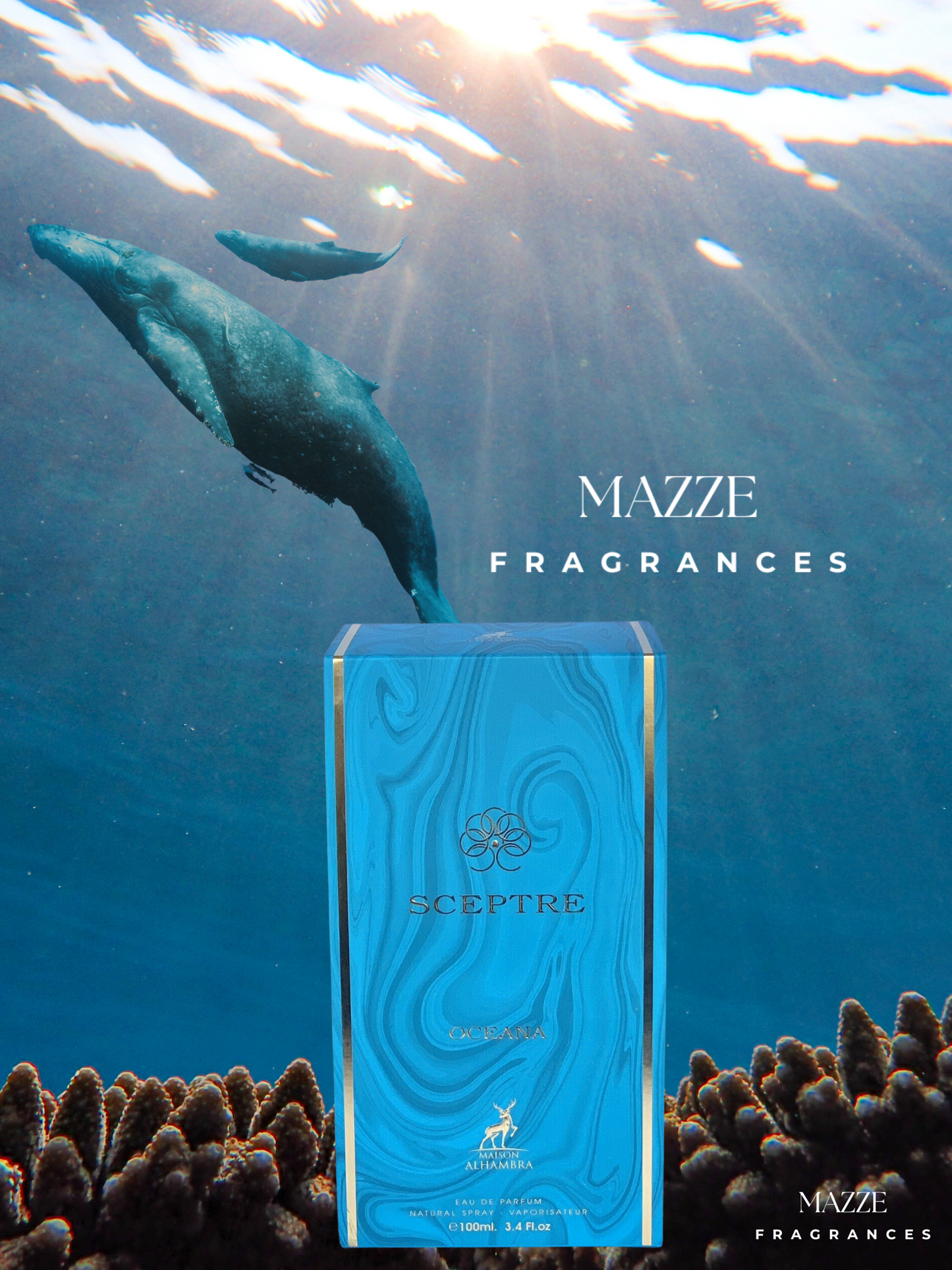 Sceptre Oceana (Inspired by Bvlgari - Le Gemme Orom) Eau De Parfum By Maison Alhambra 100 ml 3.4 oz