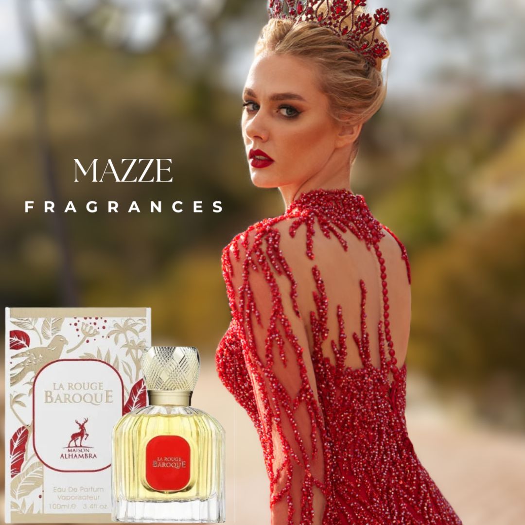 La Rouge Baroque by Maison Alhambra 100 ml 3.4 oz Eau De Parfum (Inspired by Baccarat Rouge)