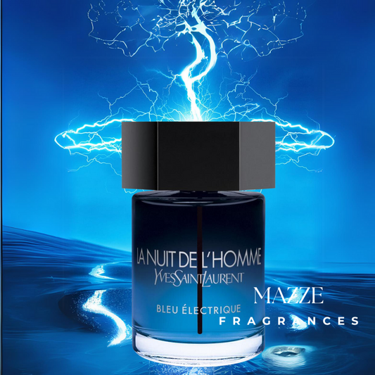 La Nuit De L'Homme BLEU ELECTRIQUE by Yves Saint Laurent 100 ml 3.3 oz Eau De Toilette Intense DISCONTINUED #