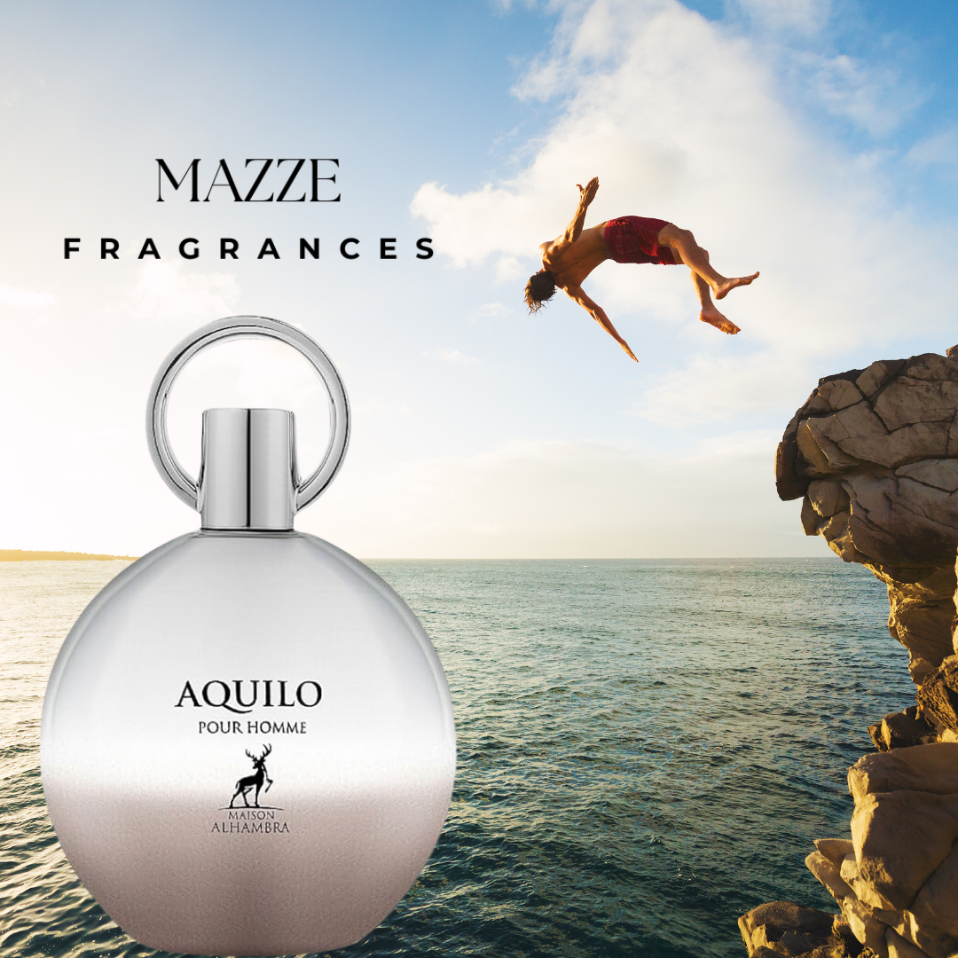 Aquilo Pour Homme By Maison Alhambra 100 ml 3.4 oz Eau De Parfum (Inspired By Aqva Pour Homme Bvlgari)