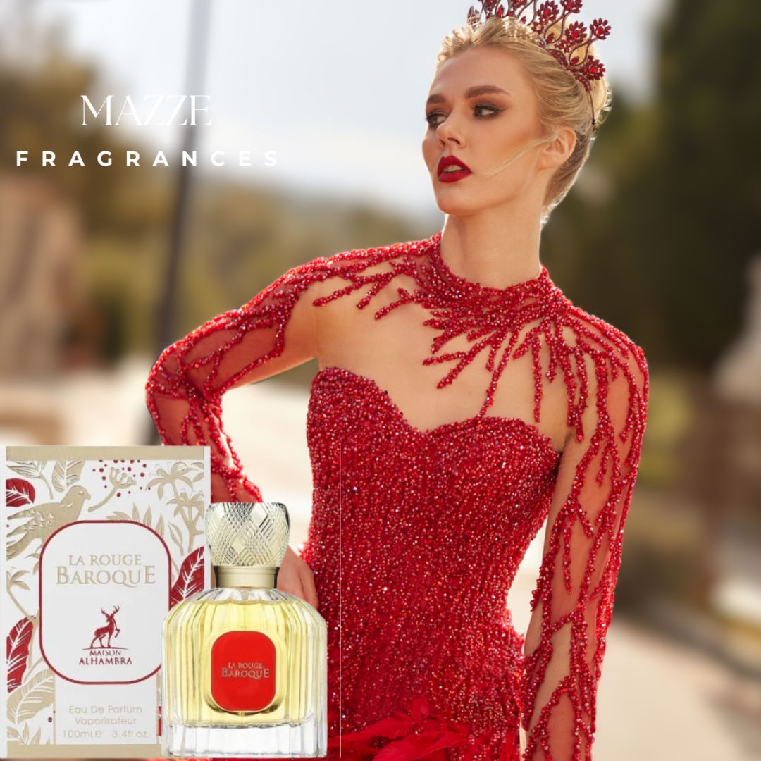 La Rouge Baroque by Maison Alhambra 100 ml 3.4 oz Eau De Parfum (Inspired by Baccarat Rouge)