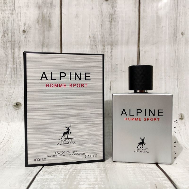 Alpine Homme Sport By Maison Alhambra 3.4 oz 100 ml Eau De Parfum (Inspired by Allure Homme Sport Chanel)