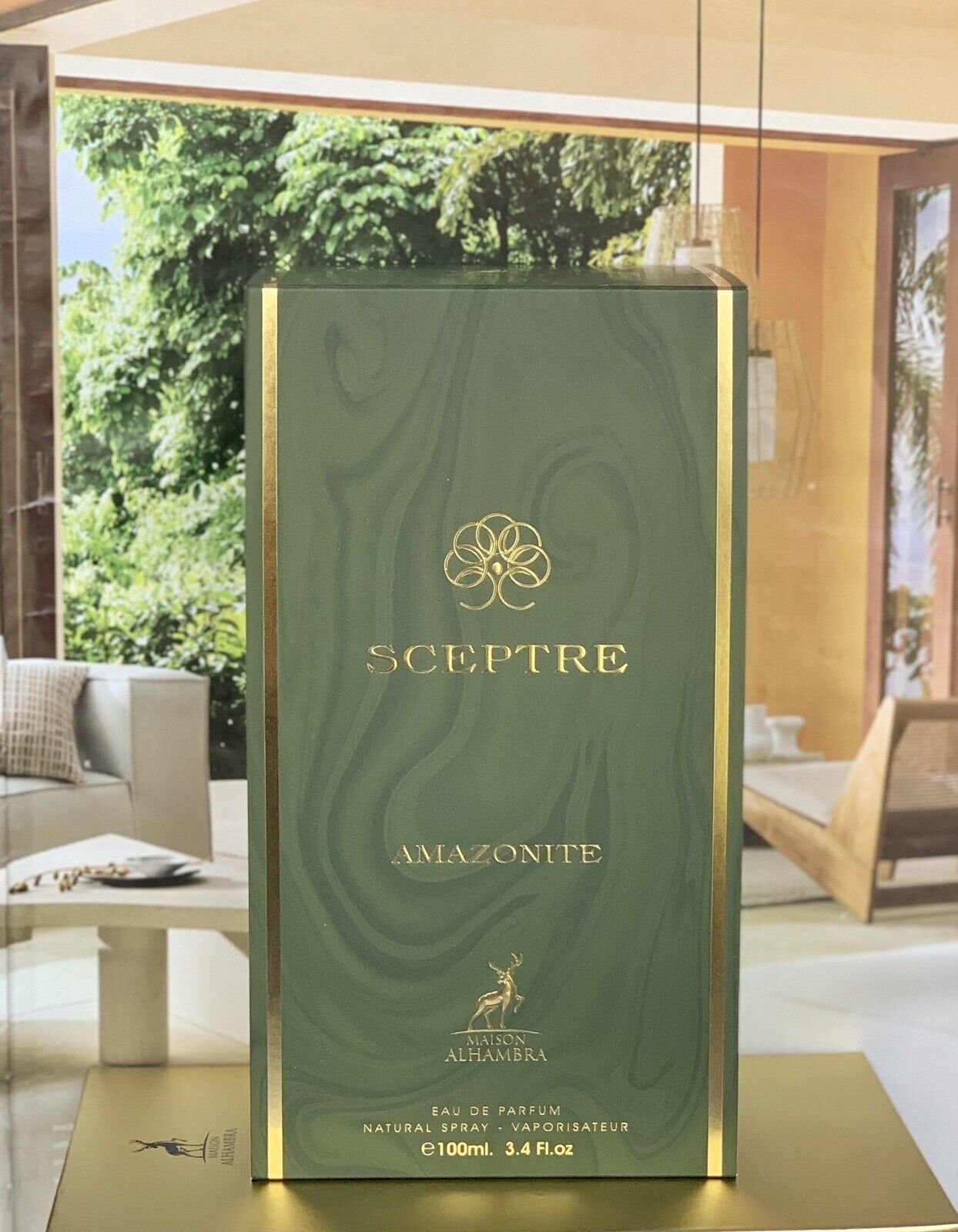 Sceptre Amazonite by Maison Alhambra 100 ml 3.4 oz Eau De Parfum (Inspired by Bvlgari Le Gemme Falkar)