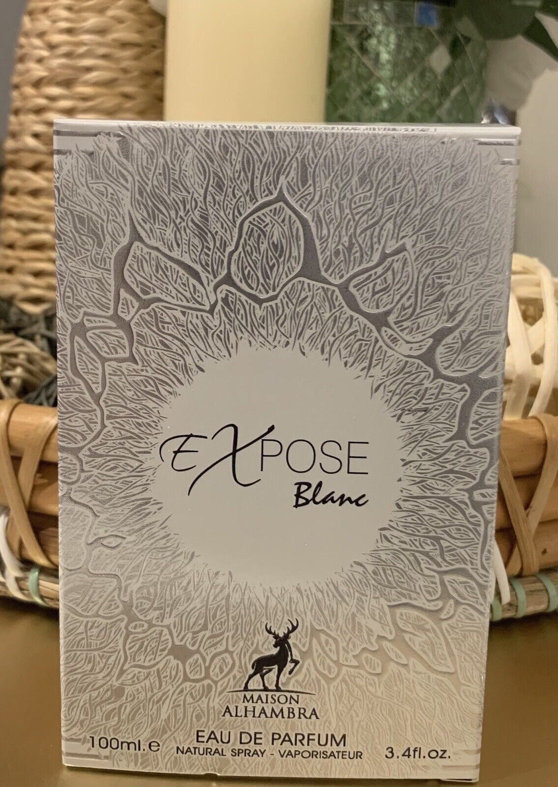 Expose Blanc by Maison Alhambra 100 ml 3.4 oz Eau De Parfum (Inspired by Legend Spirit Mont Blanc)
