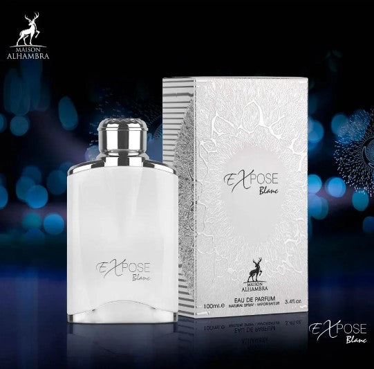 Expose Blanc by Maison Alhambra 100 ml 3.4 oz Eau De Parfum (Inspired by Legend Spirit Mont Blanc)