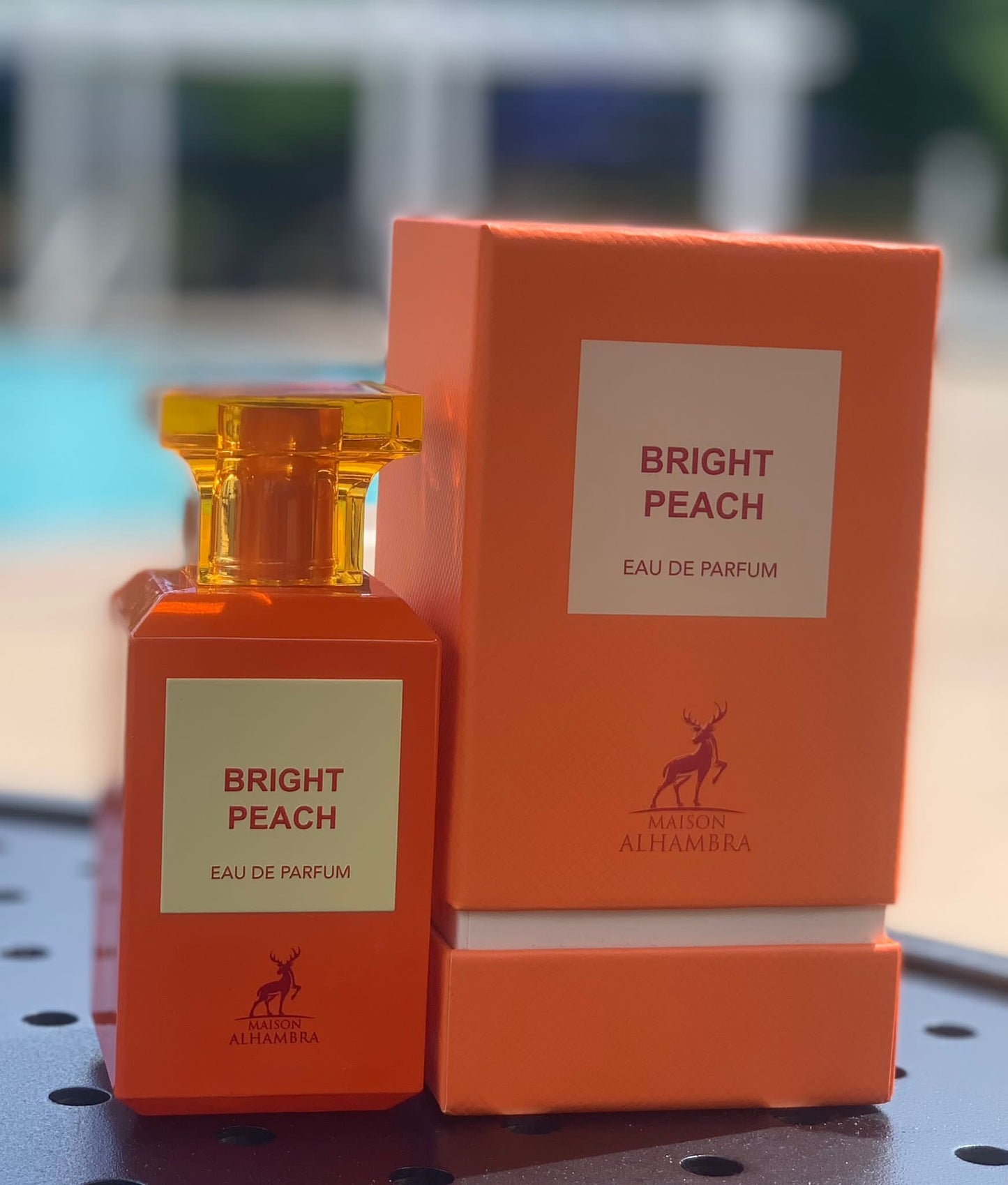 Bright Peach Eau De Parfum By Maison Alhambra 80 ml 2.7 oz (Inspired By Bitter Peach By Tom Ford)