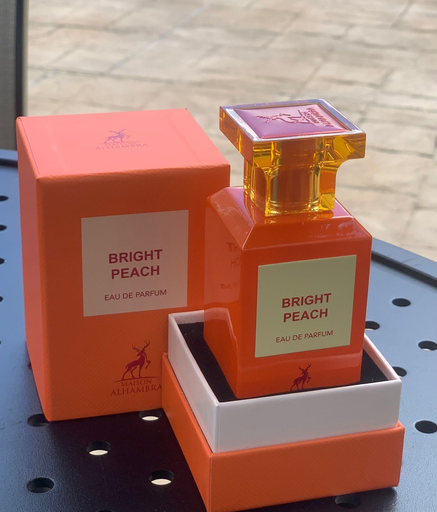 Bright Peach Eau De Parfum By Maison Alhambra 80 ml 2.7 oz (Inspired By Bitter Peach By Tom Ford)