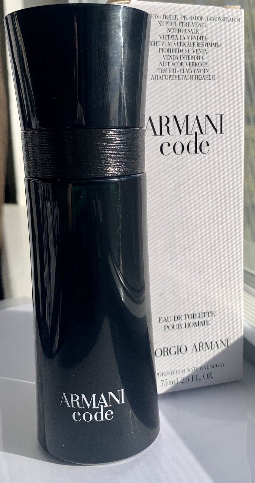 Armani Code 2.5 oz 75 ml Eau De Toilette Pour Homme by Giorgio Armani  (TESTER) Batch Code 38R5008