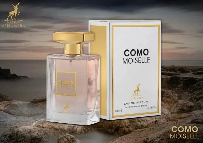 Como Moiselle by Maison Alhambra 100 ml 3.4 oz Eau De Parfum (Inspired by Coco Mademoiselle Chanel)