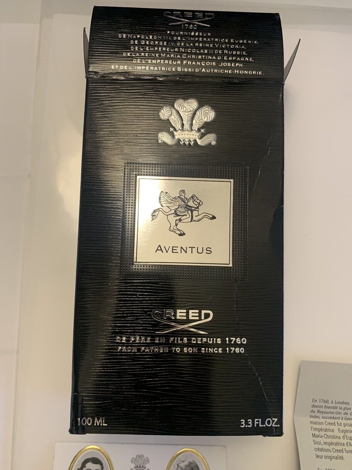 Creed Aventus Eau De Parfum For Men 3.3 oz 100 ml LOT: L4221Z01A
