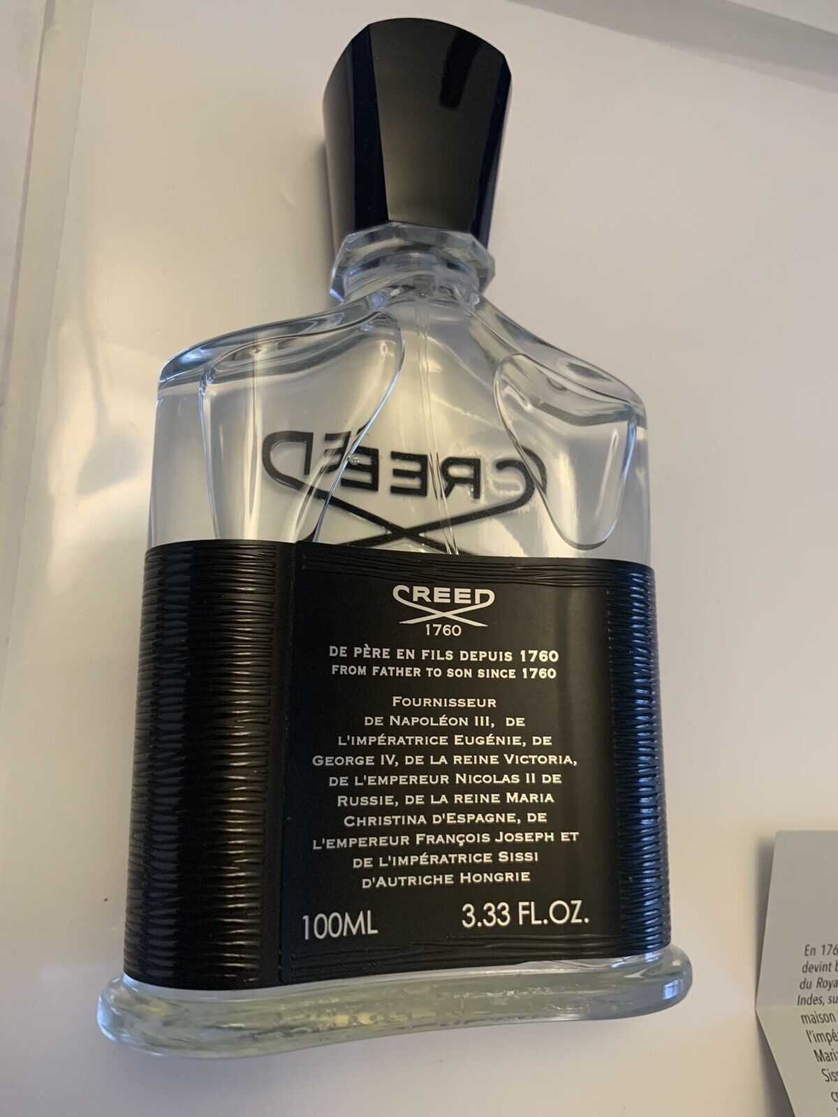 Creed Aventus Eau De Parfum For Men 3.3 oz 100 ml LOT: L4221Z01A