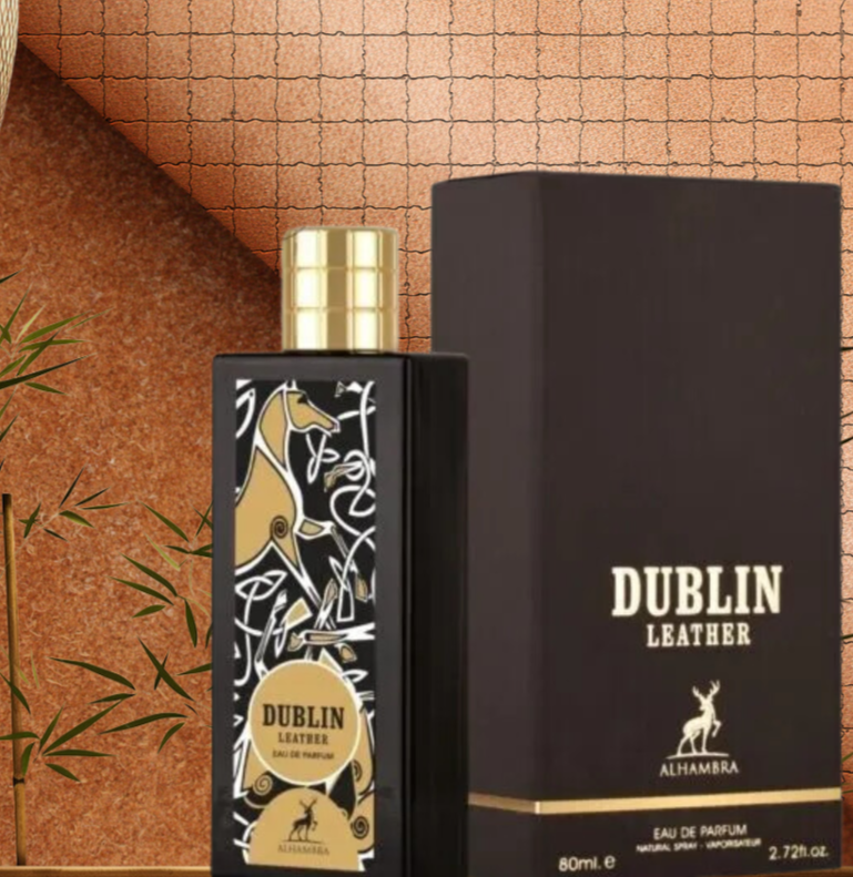 Dublin Leather by Maison Alhambra 2.7 oz 80 ml Eau De Parfum (Inspired by Memo Irish Leather)