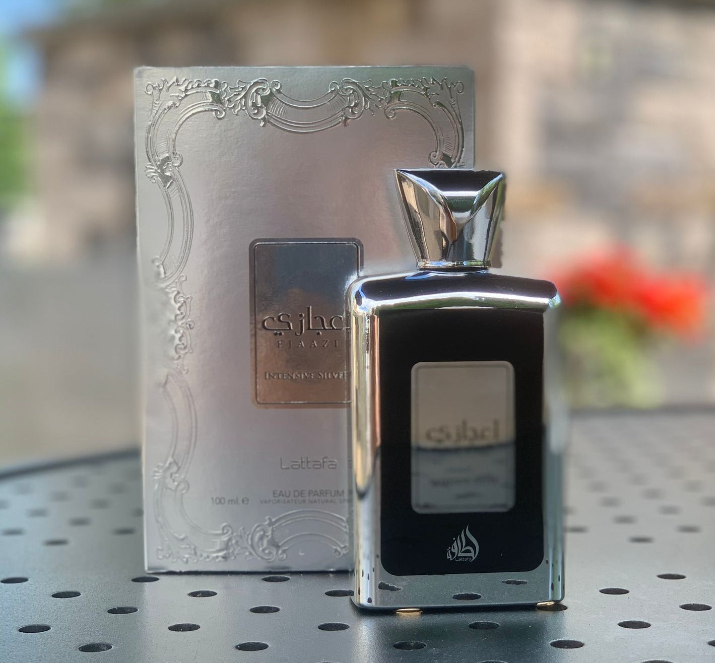 Ejaazi Intensive Silver Eau De Parfum By Lattafa 100 ml 3.4 oz (Inspired by Yves Saint Laurent La Nuit De L'Homme Bleu Electrique)
