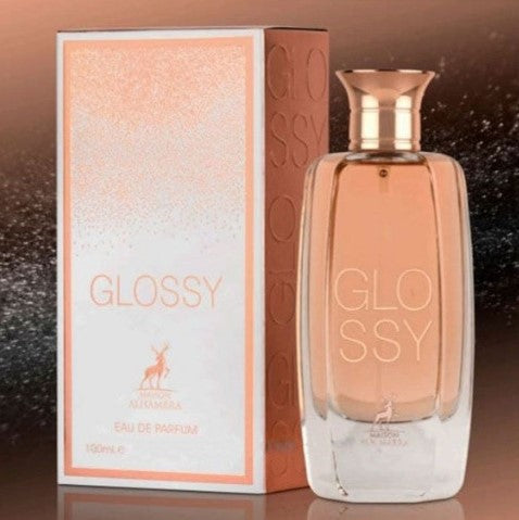 Glossy Eau De Parfum By Maison Alhambra 100 ml 3.4 oz (Inspired By Burberry Her)