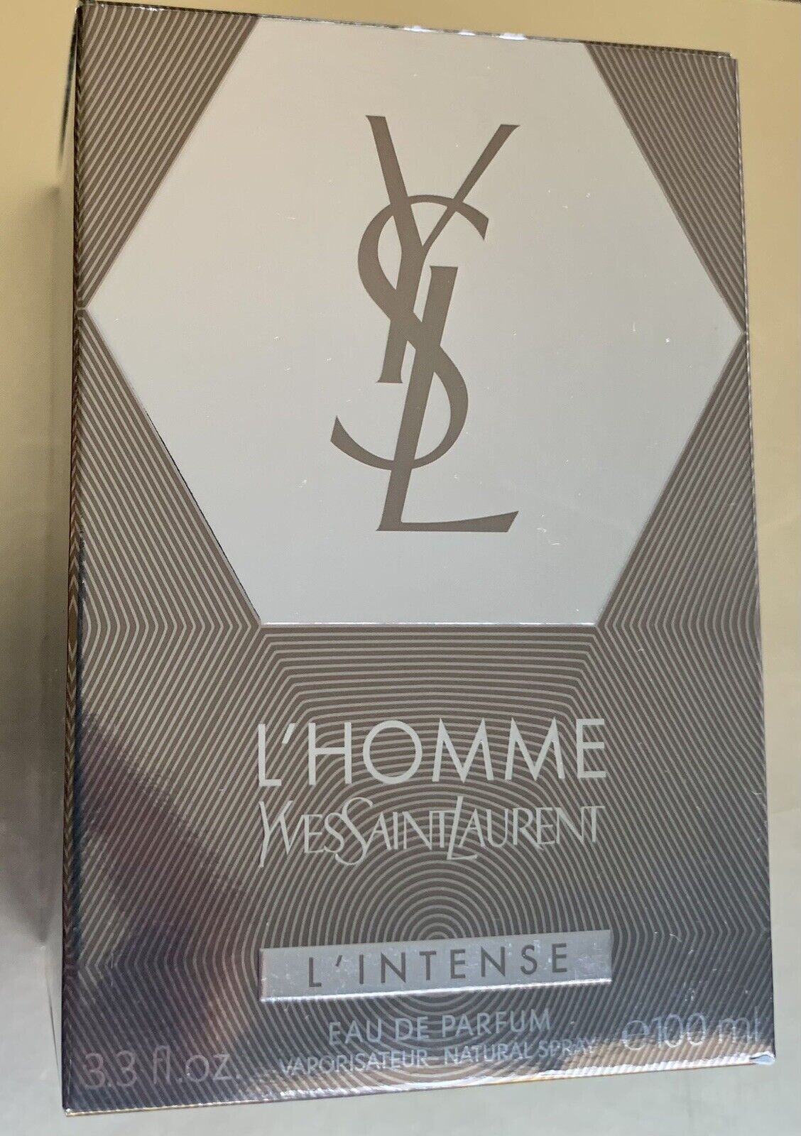 L'HOMME L'INTENSE by Yves Saint Laurent Eau De Parfum 100 ml 3.3oz * VINTAGE * 2016 38N100