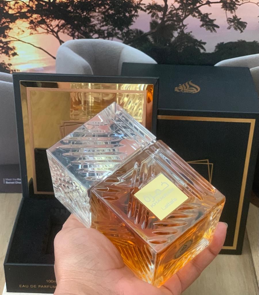 Khamrah By Lattafa Eau De Parfum 100 ml 3.4 oz Niche (Inspired by Angels Share Kilian)