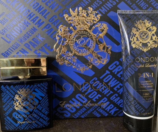 London By English Laundry Eau de Parfum Spray 100 ml 3.4 oz + Shampoo/body 8 oz