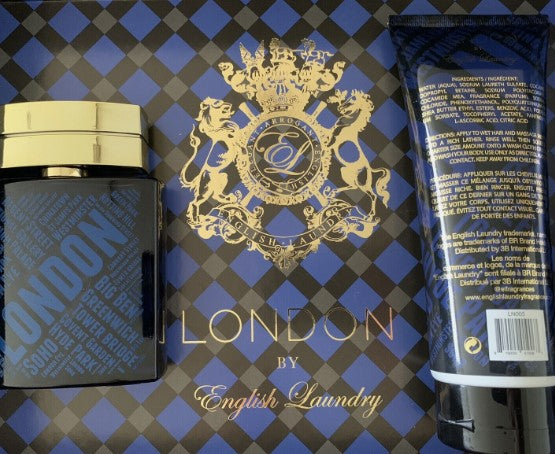 London By English Laundry Eau de Parfum Spray 100 ml 3.4 oz + Shampoo/body 8 oz
