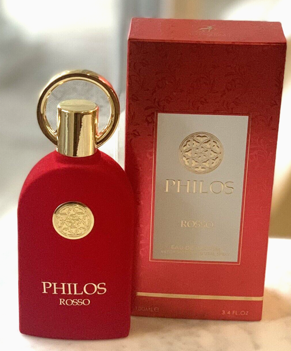 Philos Rosso Eau De Parfum By Maison Alhambra 100 ml 3.4 oz (Inspired by Baccarat Rouge 540)