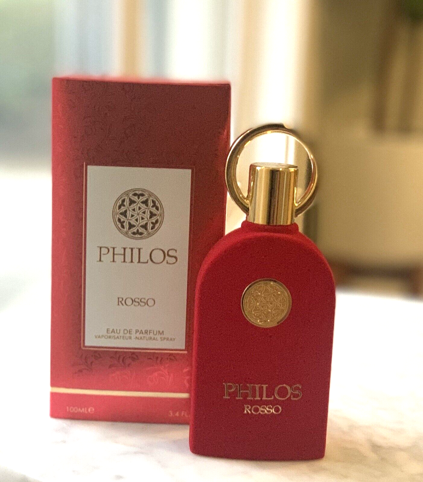 Philos Rosso Eau De Parfum By Maison Alhambra 100 ml 3.4 oz (Inspired by Baccarat Rouge 540)