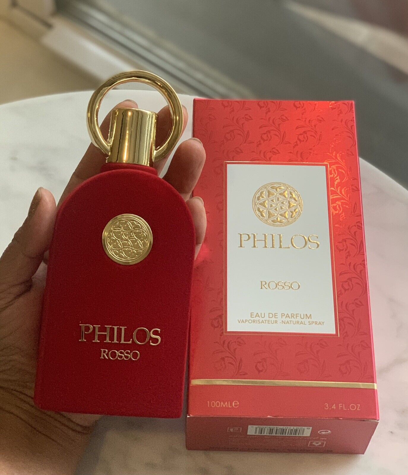 Philos Rosso Eau De Parfum By Maison Alhambra 100 ml 3.4 oz (Inspired by Baccarat Rouge 540)