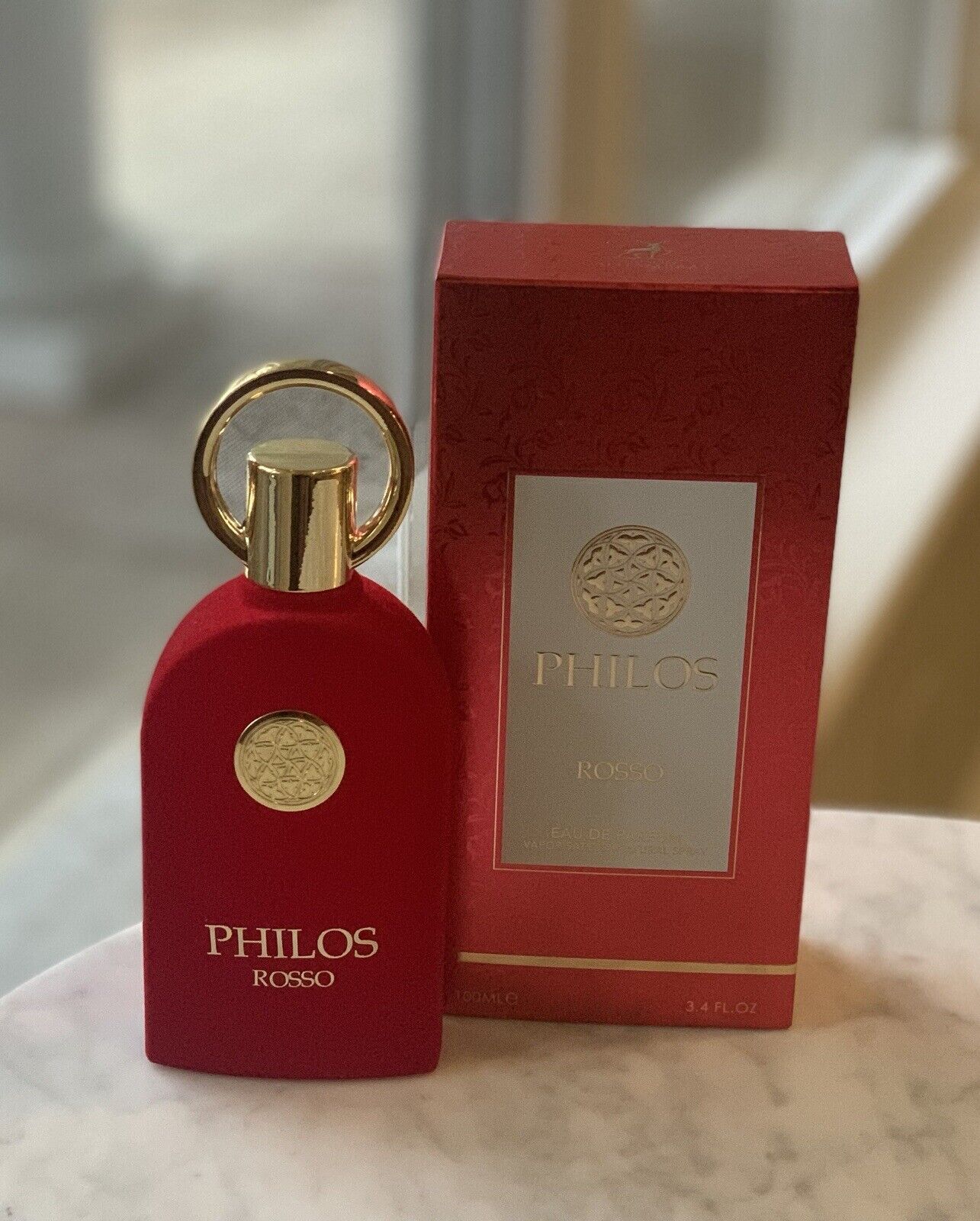 Philos Rosso Eau De Parfum By Maison Alhambra 100 ml 3.4 oz (Inspired by Baccarat Rouge 540)