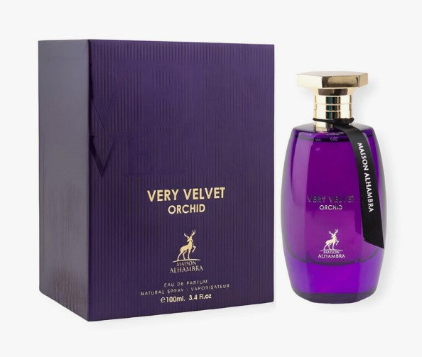 Very Velvet Orchid By Maison Alhambra Eau De Parfum 100 ml 3.4 oz ( Inspired By Tom Ford Velvet Orchid)