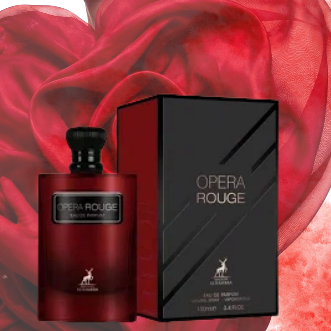 Opera Rouge Eau De Parfum By Maison Alhambra 100 ml 3.4 oz ( Inspired By Black Opium Over Red YSL)