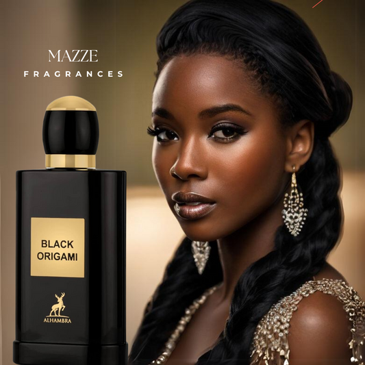 Black Origami By Maison Alhambra 100 ml 3.4 oz Eau De Parfum (Inspired By Black Orchid Tom Ford)