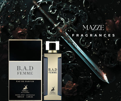 BAD Femme Eau De Parfum 100 ml 3.4 oz by Maison Alhambra (Inspired by Good Girl CH)