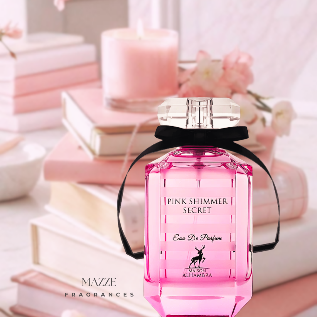PINK SHIMMER SECRET EAU DE PARFUM 100 ml 3.4 oz BY MAISON ALHAMBRA (INSPIRED BY VICTORIA'S SECRET BOMBSHELL)