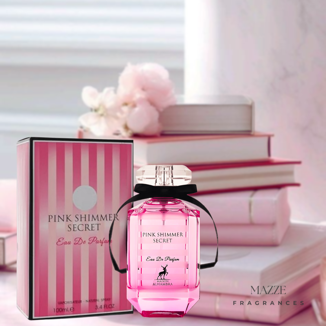 PINK SHIMMER SECRET EAU DE PARFUM 100 ml 3.4 oz BY MAISON ALHAMBRA (INSPIRED BY VICTORIA'S SECRET BOMBSHELL)