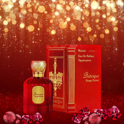 Baroque Rouge Extrait By Maison Alhambra 100 ml 3.4 oz Eau De Parfum (Baccarat Rouge 540)