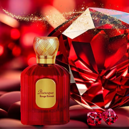 Baroque Rouge Extrait By Maison Alhambra 100 ml 3.4 oz Eau De Parfum (Baccarat Rouge 540)