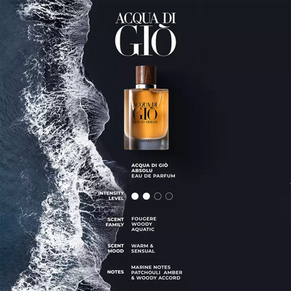 Giorgio Armani Acqua Di Gio Absolu Eau De Parfum 75 ml 2.5 oz (TESTER)