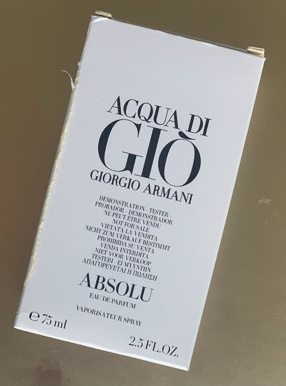 Giorgio Armani Acqua Di Gio Absolu Eau De Parfum 75 ml 2.5 oz (TESTER)